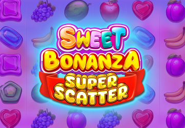 Игра Sweet Bonanza Super Scatter в казино Изи Кеш